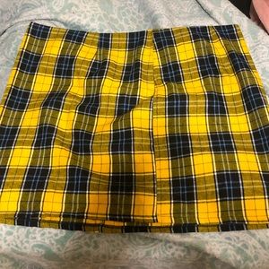 4X Shein Plaid Skirt